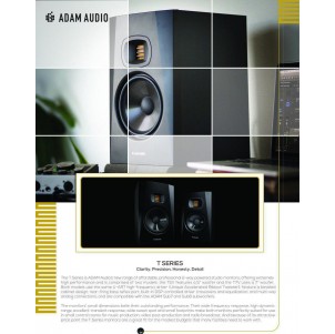 مانیتورهای سریT از برند Adam Audio به عنوان ابزار برتر استودیویی انتخاب شد.